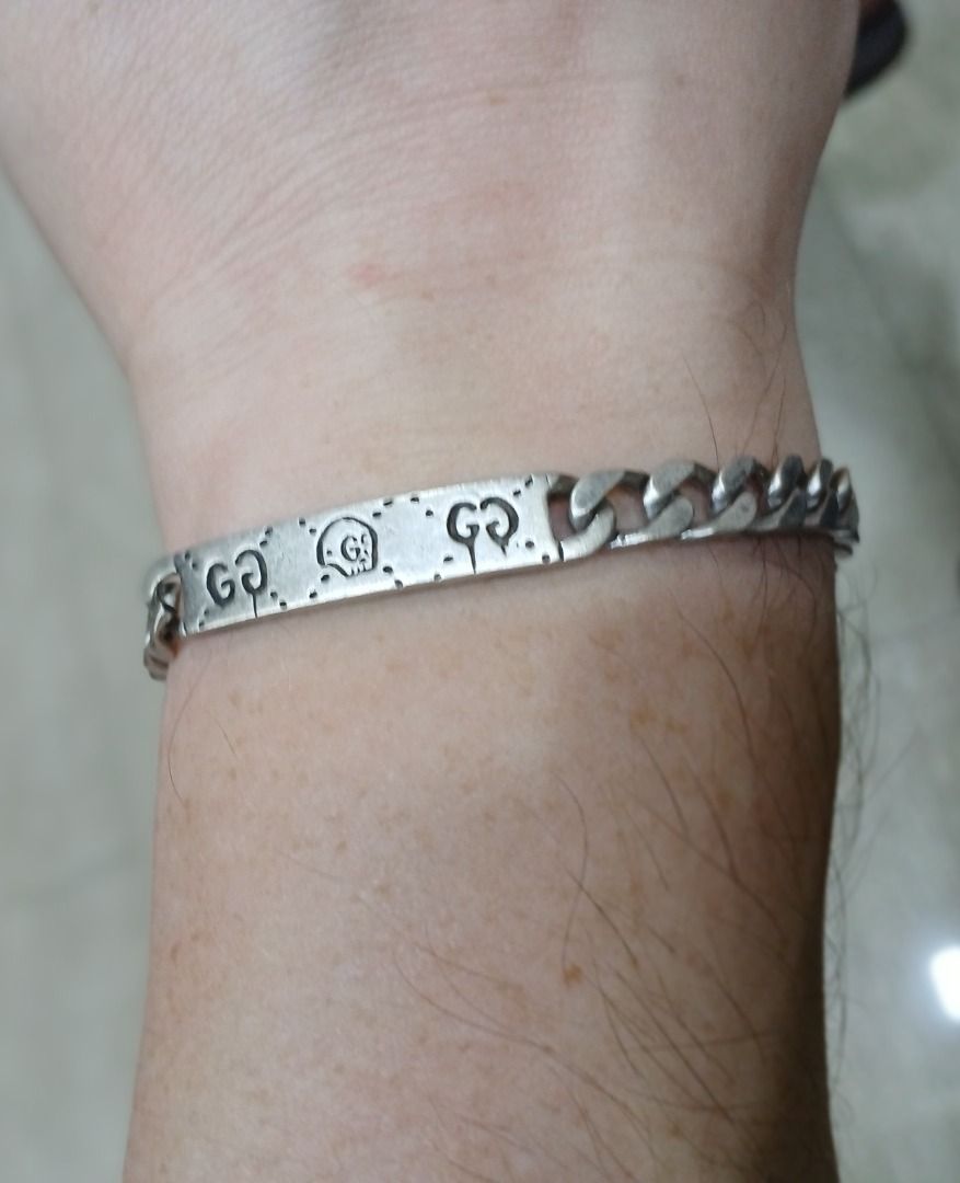 Men's Gucci Ghost Bracelet - Silver, Men's Fashion, Watches