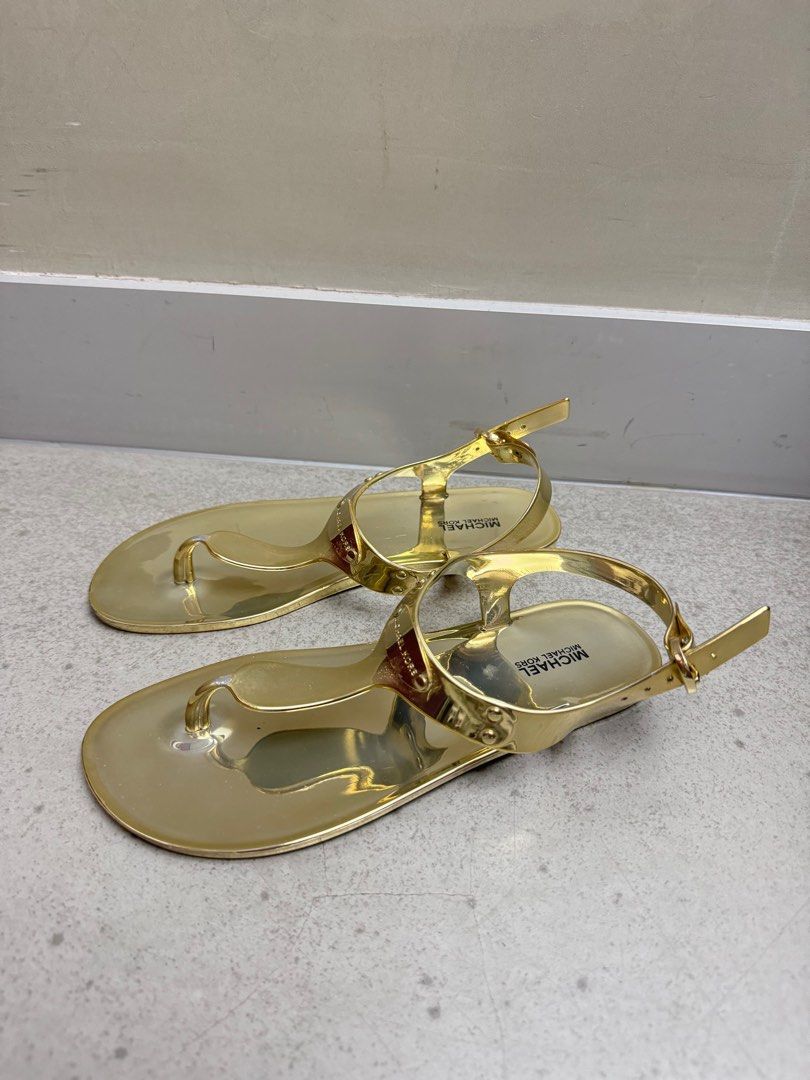 Michael Kors Gold Sandals Carousell