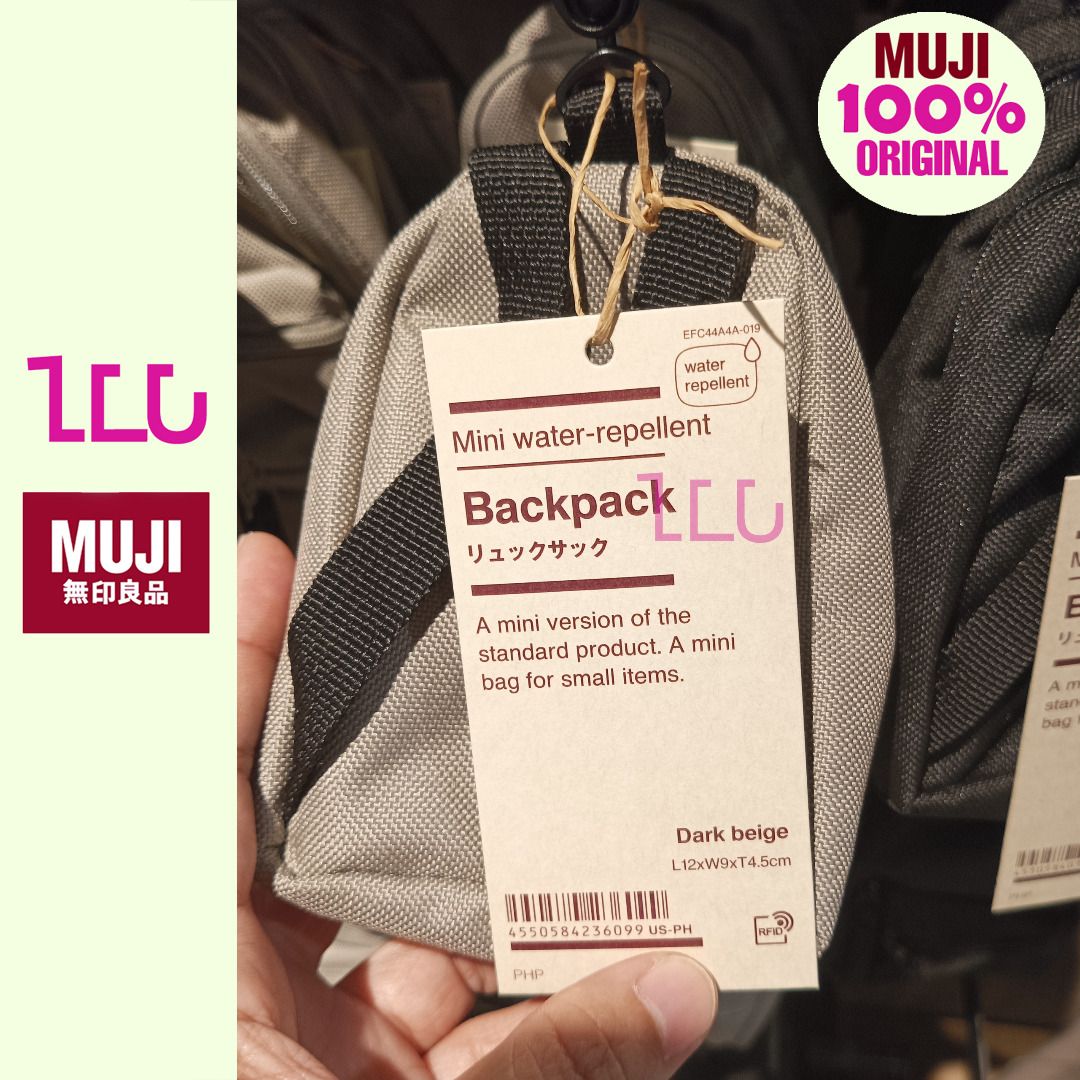 Muji Mini Water Repellant Backpack, Women's Fashion, Bags & Wallets ...