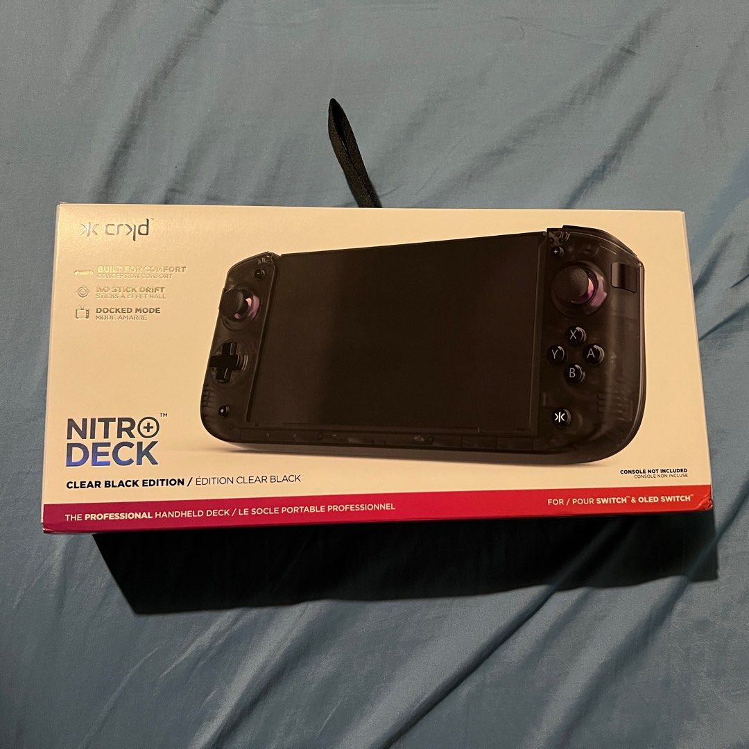 NITRO DECK+ (Clear Black Edition), Video Gaming, Gaming Accessories