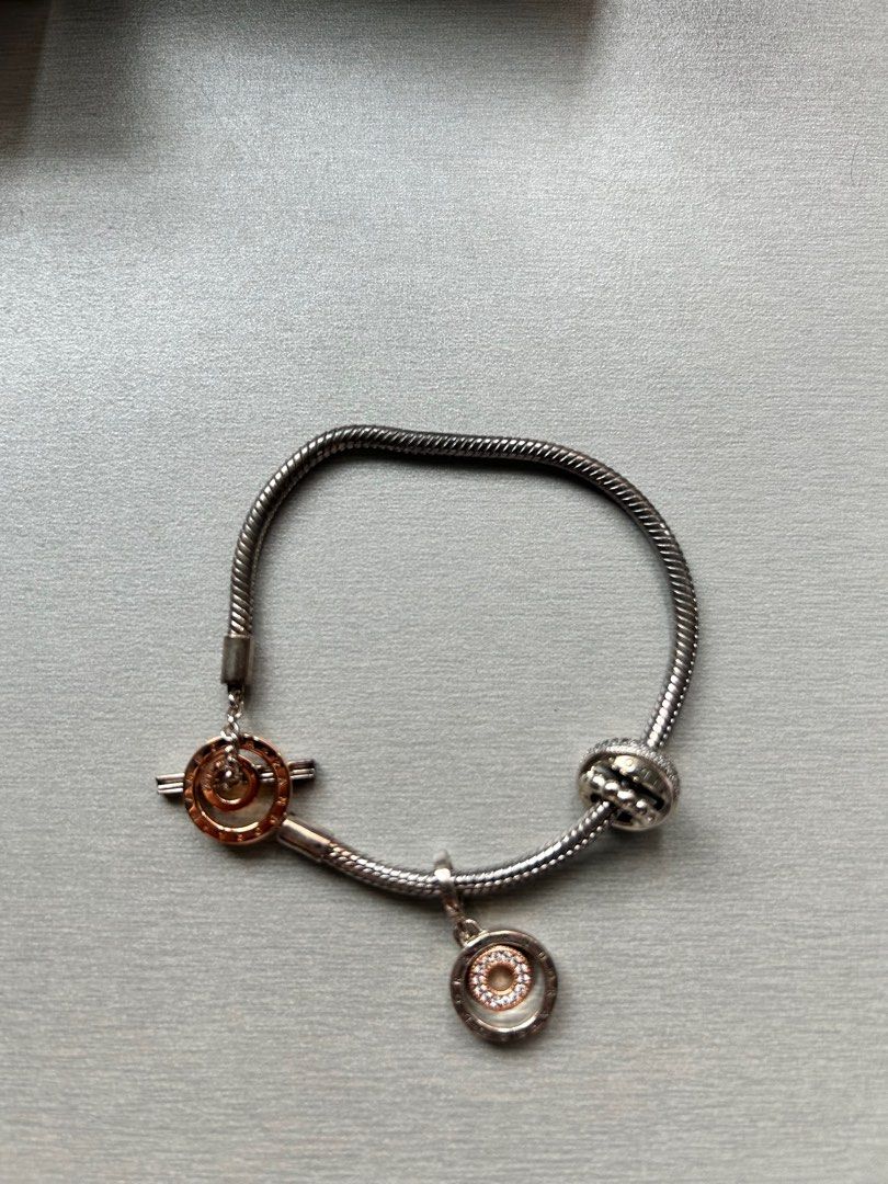Pandora Bracelet with charms, Women's Fashion, Jewelry