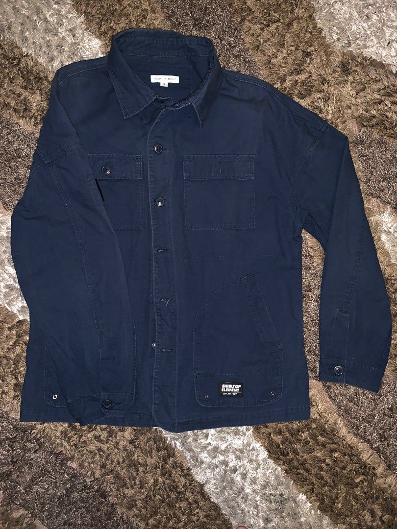 polo jacket (shibuya element) japan brand (Category: Hoodies) located in Pasig City. Submitted by tuscano (Listing ID 1331469262, Image 2). Description: L27 W20 with issue: discoloration bandang collar (di masyadong visible) price is still negotiable just dm me!.