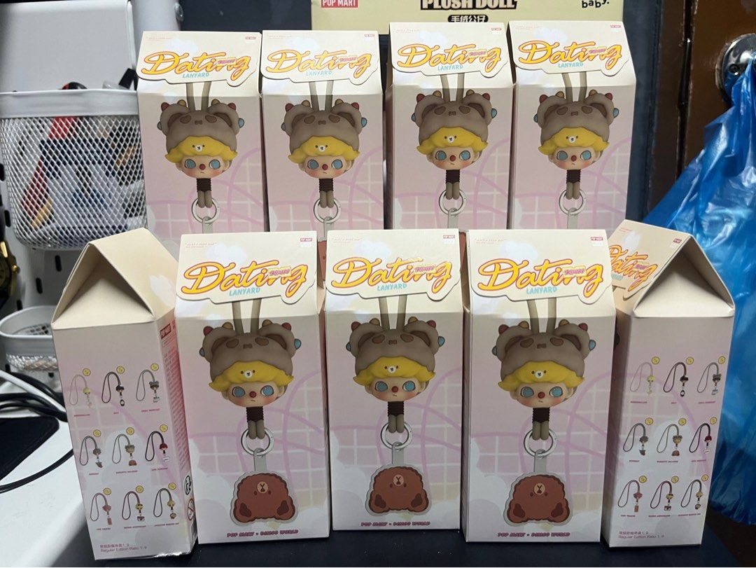 Pop Mart Dating Dimoo Lanyard Blind Box (Category: Designer & Blind Box Toys) located in Mandaluyong City. Submitted by QFlipPH (Listing ID 1331507563, Image 2). Description: For sale‼️ Dimoo Dating Lanyard Blind Box‼️ 9 Boxes or 1 set - 1 open box, sealed foil 849 for each box‼️ Can get as set for 6,995‼️ Mandaluyong area‼️.