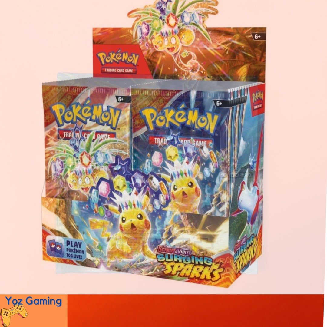 surging sparks booster box singapore Pokémon TCG: Scarlet & Violet it lights up the shoreline Pokemon Scarlet & Violet Surging