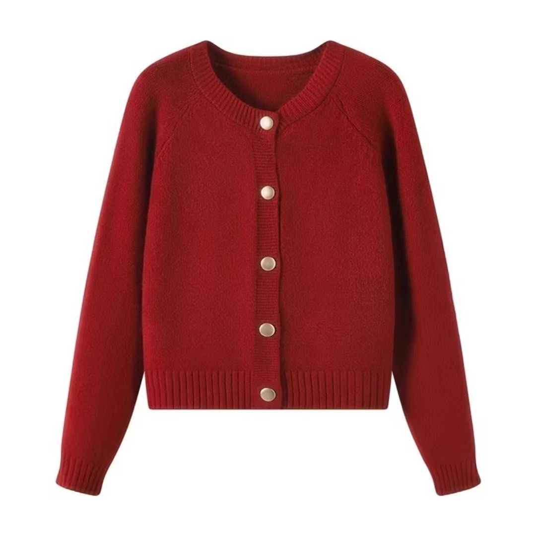 Cardigan sweater red online