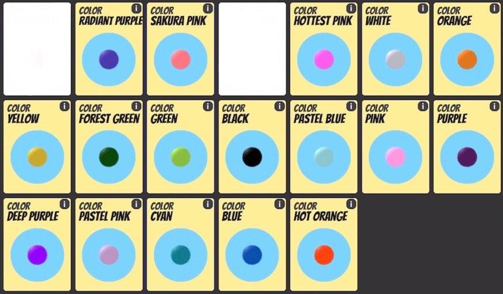 Roblox Jailbreak Colors: (RM5 each), Video Gaming, Gaming Accessories ...