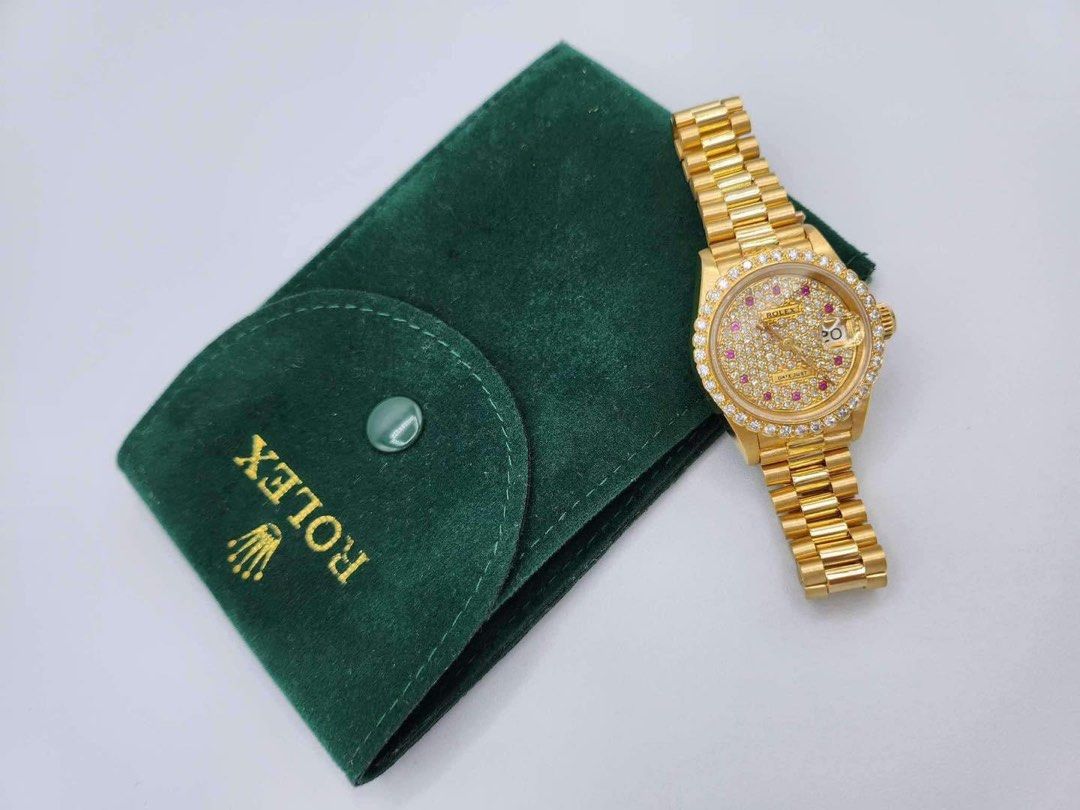 ROLEX LADY PRESIDENT 26MM (Category: Luxury Watches) located in Manila. Submitted by bagislifeshop (Listing ID 1331506646, Image 1). Description: ☑️Available in Manila ✅REFERENCE 69178 YEAR 1990 CALIBER 2030 HK SETTINGS WATCH ONLY (NO CARD) ✅INCLUSIONS: ROLEX BOX ACRYLIC TRANSPORT CASE .
