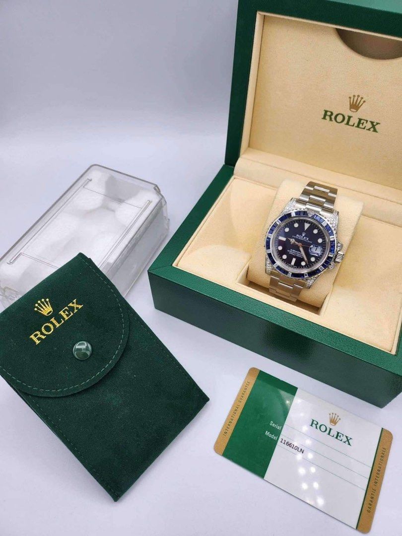 Rolex Submariner 40mm (Category: Luxury Watches) located in Manila. Submitted by bagislifeshop (Listing ID 1331505453, Image 1). Description: ☑️Available in Manila ✅REFERENCE 116610LN YEAR 2017 CUSTOMIZED TO 116659SABR COMPLETE BOX & CARD SAPPHIRE CRYSTAL GLASS AUTOMATIC MOVEMENT CALIBER 3135 CONDITION 9.8/10 ✅INCLUSIONS: ROLEX BOX ROLEX PAPER BAG ROLEX SERVICE POUCH ACRYLIC TRANSPORT CASE .