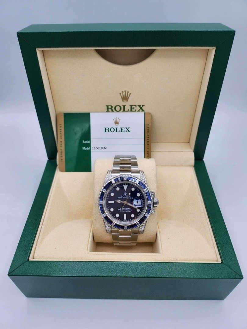 Rolex Submariner 40mm (Category: Luxury Watches) located in Manila. Submitted by bagislifeshop (Listing ID 1331505453, Image 2). Description: ☑️Available in Manila ✅REFERENCE 116610LN YEAR 2017 CUSTOMIZED TO 116659SABR COMPLETE BOX & CARD SAPPHIRE CRYSTAL GLASS AUTOMATIC MOVEMENT CALIBER 3135 CONDITION 9.8/10 ✅INCLUSIONS: ROLEX BOX ROLEX PAPER BAG ROLEX SERVICE POUCH ACRYLIC TRANSPORT CASE .