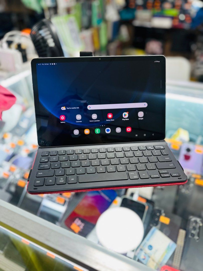 Samsung Tab S9 FE 5G OPENLINE WITH SIM SLOTS (Category: Samsung) located in San Juan City. Submitted by saabangadgetshop (Listing ID 1331515382, Image 1). Description: Onhand | Pre-owned Samsung Tab S9 FE 5G NTC APPROVED OPENLINE NO HIDDEN ISSUES NO HISTORY OF REPAIR 99%Smooth TEST TO SAWA RESET ALL YOU WANT NOT REFURBISHED AUTHENTIC PHONE ALL WORKING Mode of Payment : ⬇️ ▪️Cash ▪️Bank Transfer ▪️Gcash 📍Installment available here thru: 📍 ▪️Cred