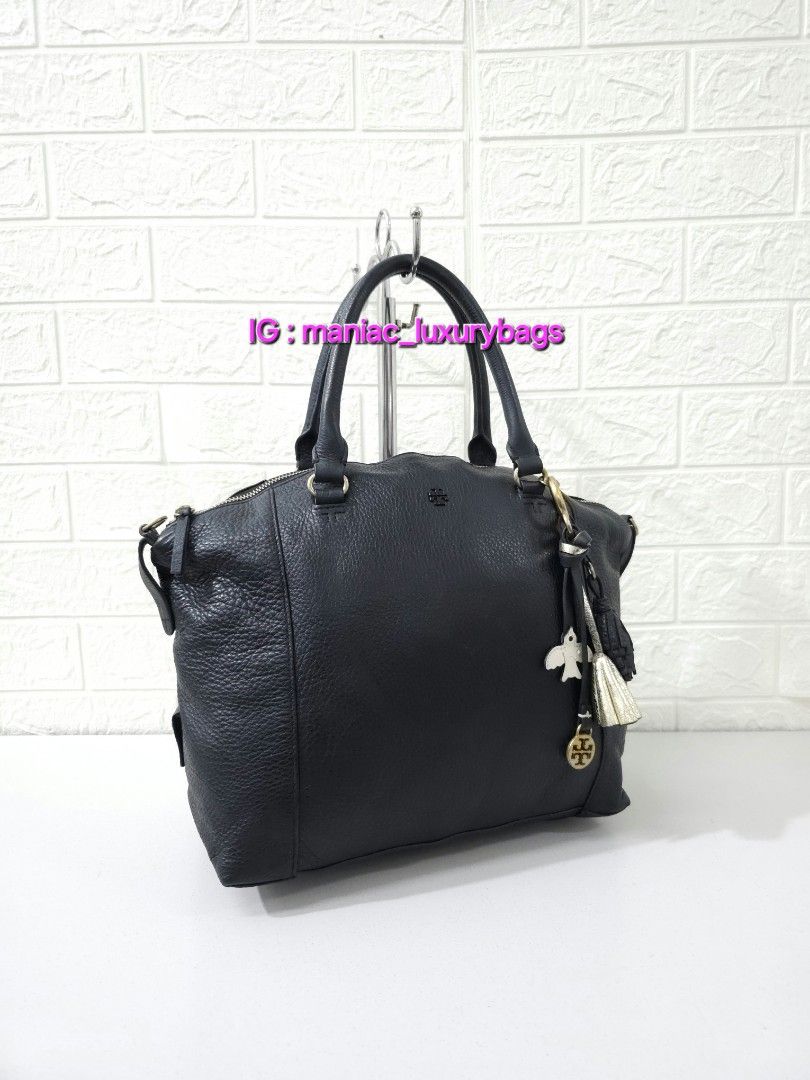 Satchelbag TORY BURCH Peace Leather Satchel Bag Barang Mewah Tas Dompet di Carousell