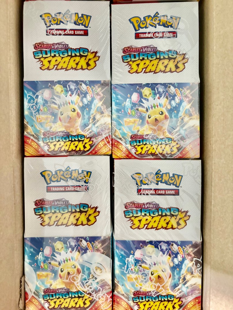 Surging Sparks 18 Packs Booster Box Pokemon SV08, Hobbies & Toys, Toys &  Games on Carousell