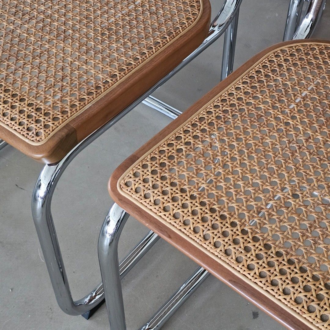 Thonet S32 Cesca chairs by Marcel Breuer