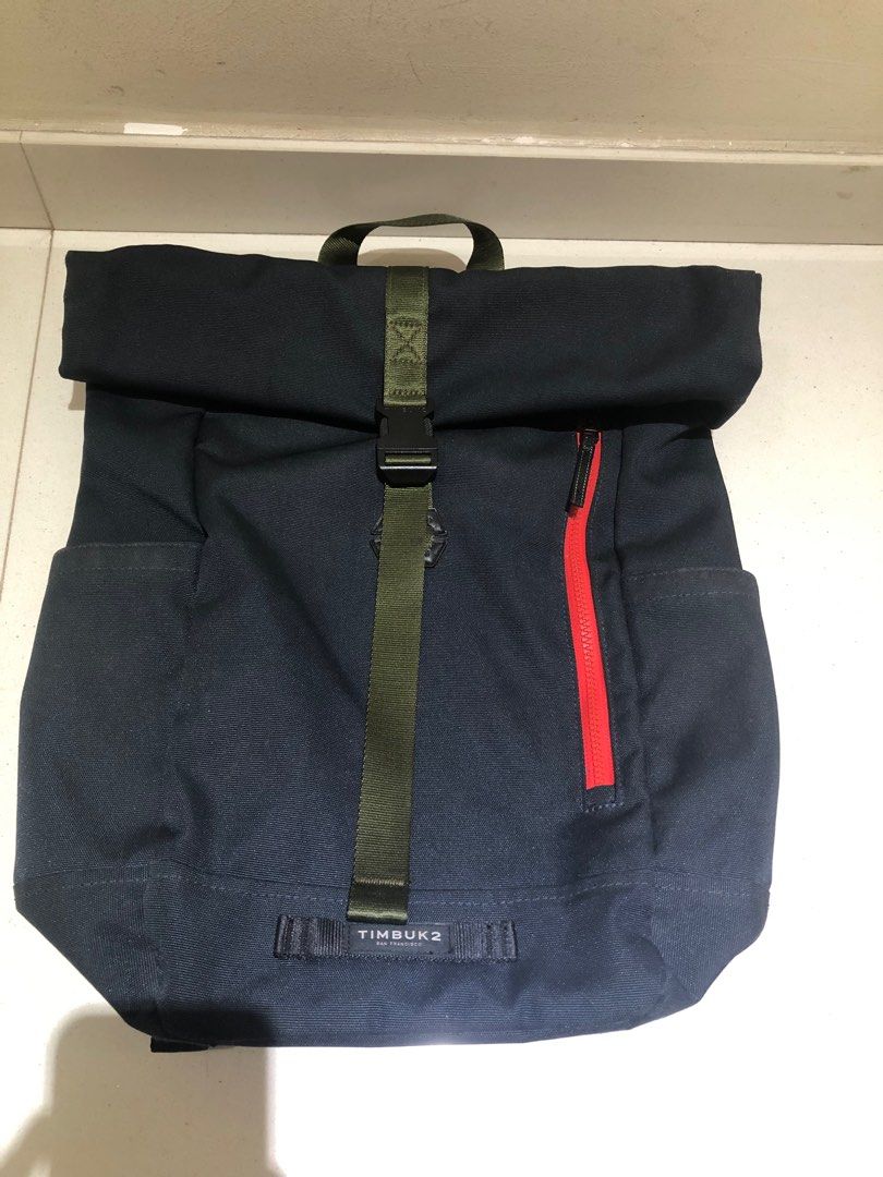 Timbuk2 Backpack (Category: Backpacks) located in Singapore. Submitted by shadowzs (Listing ID 1331521230, Image 3). Description: Selling well used timbuk2 roll up backpack. Very sturdy very solid bag that has lasted me for years but still in beautiful condition given the amount of use. Only flaws are the inner strap leather peeling off.
