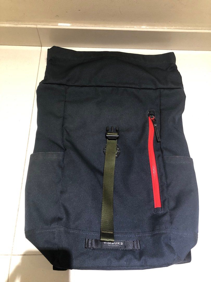 Timbuk2 Backpack (Category: Backpacks) located in Singapore. Submitted by shadowzs (Listing ID 1331521230, Image 4). Description: Selling well used timbuk2 roll up backpack. Very sturdy very solid bag that has lasted me for years but still in beautiful condition given the amount of use. Only flaws are the inner strap leather peeling off.