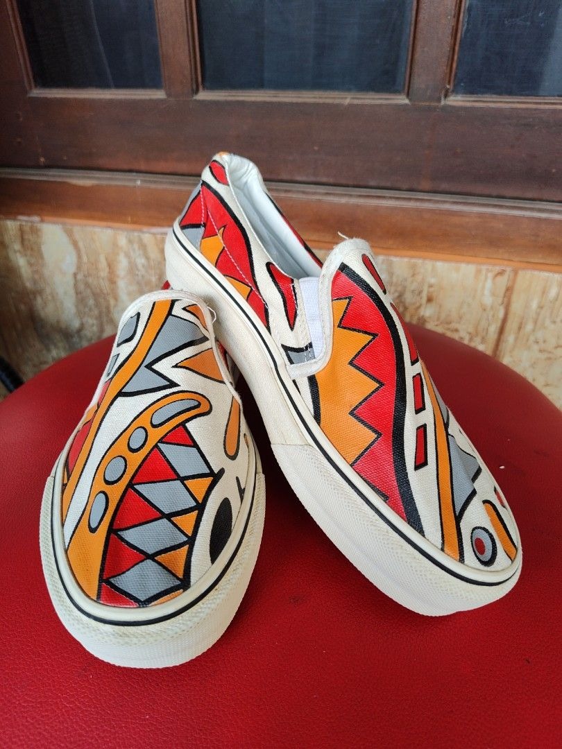 Skate Shoes Vans Paradox Mens Vans Slip On Motif Men Size 39