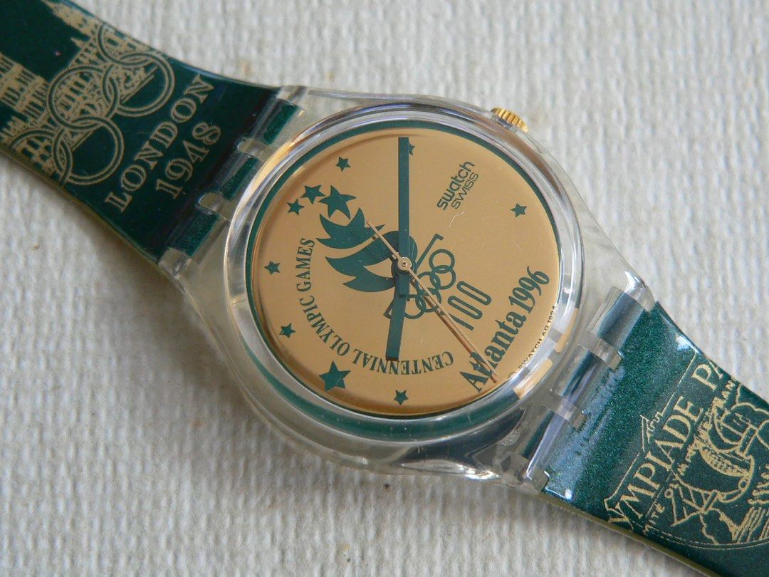 Vintage Atlanta 1996 Authentic Swatch Watch, Luxury, Watches on