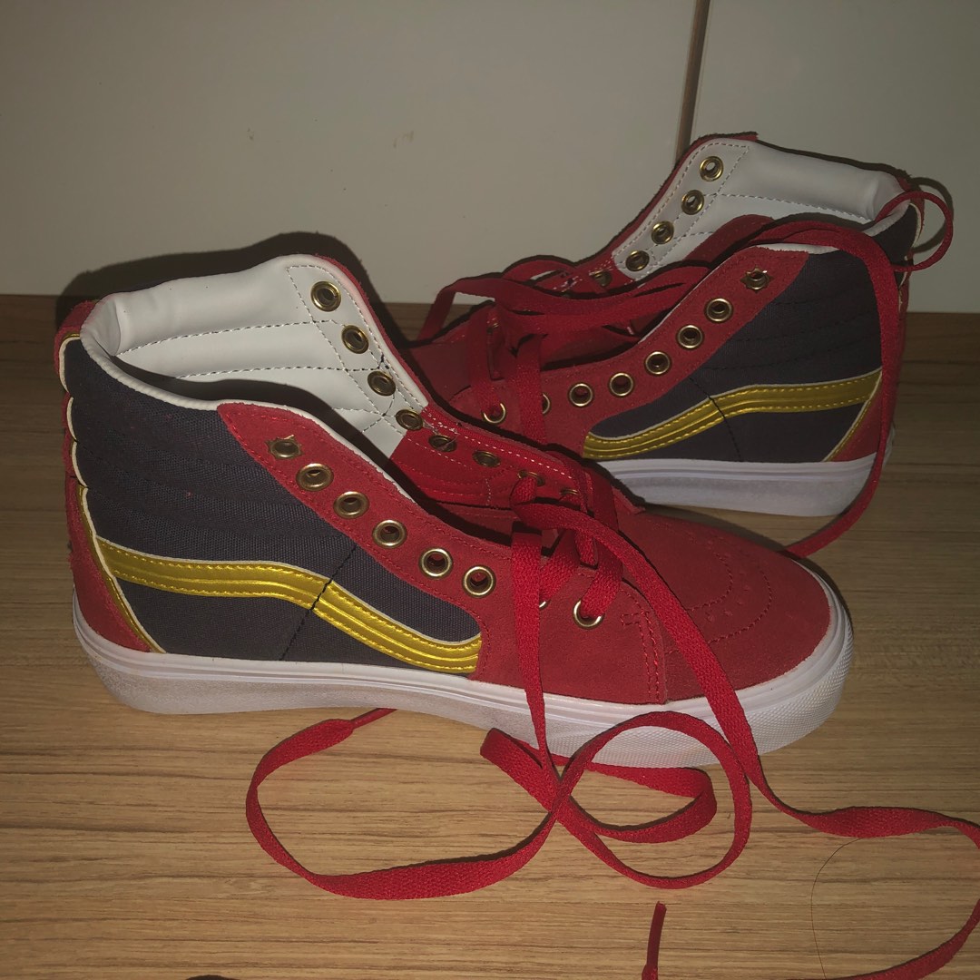 captain marvel vans sk8 hi