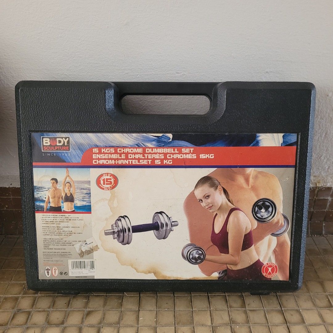 York 20kg chrome dumbbell set hotsell