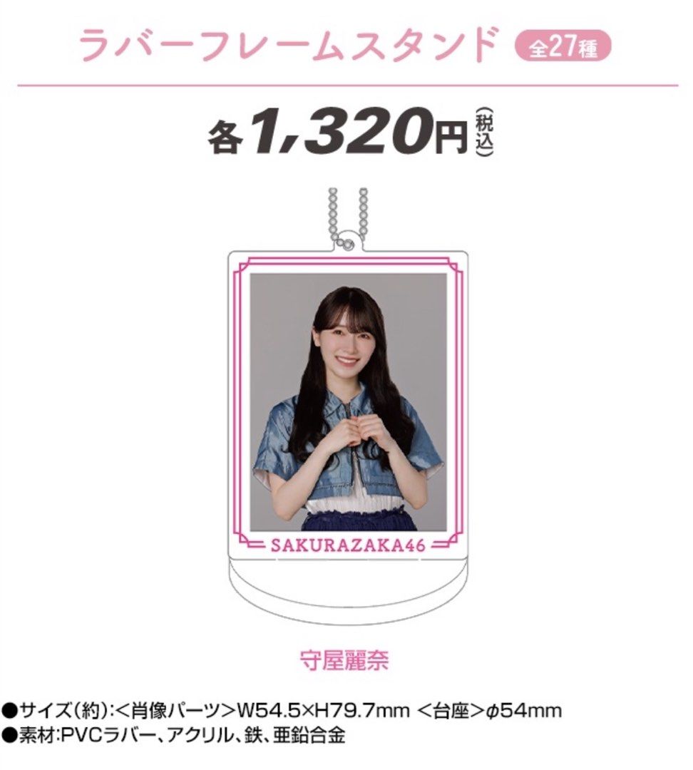 新品未開封 櫻坂46 ラバーフォトフレーム ローソン ラストワン