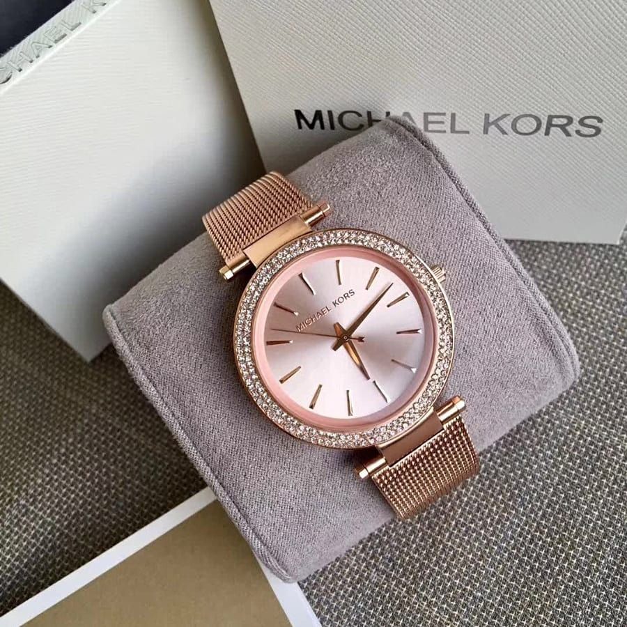 Michael kors watch darci rose gold sale