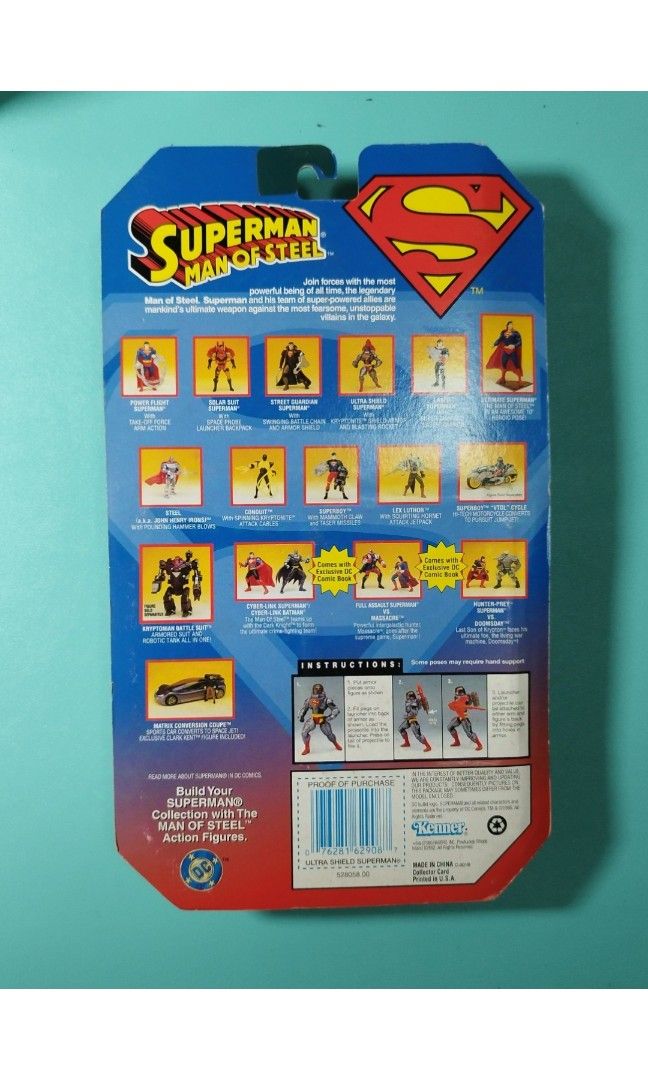 現貨 Kenner Superman Man Of Steel ( Ultra Shield Superman ), 興趣及遊戲, 玩具 ...