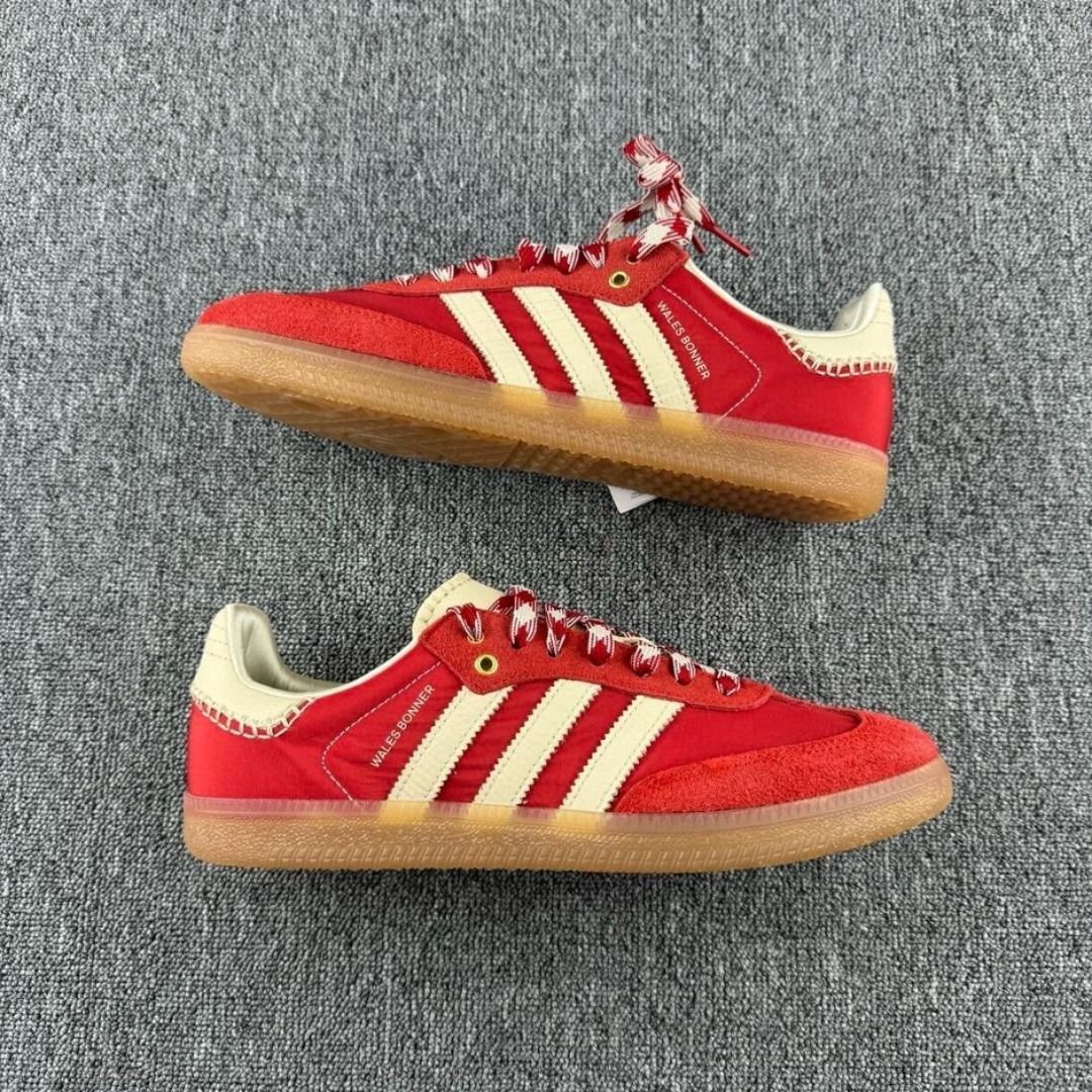 adidas Samba Wales Bonner Red White, Women's Fashion, Footwear, Sneakers on  Carousell