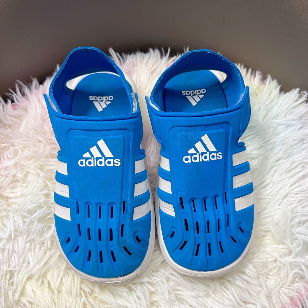 Adidas summer closed toe water sandals Blue