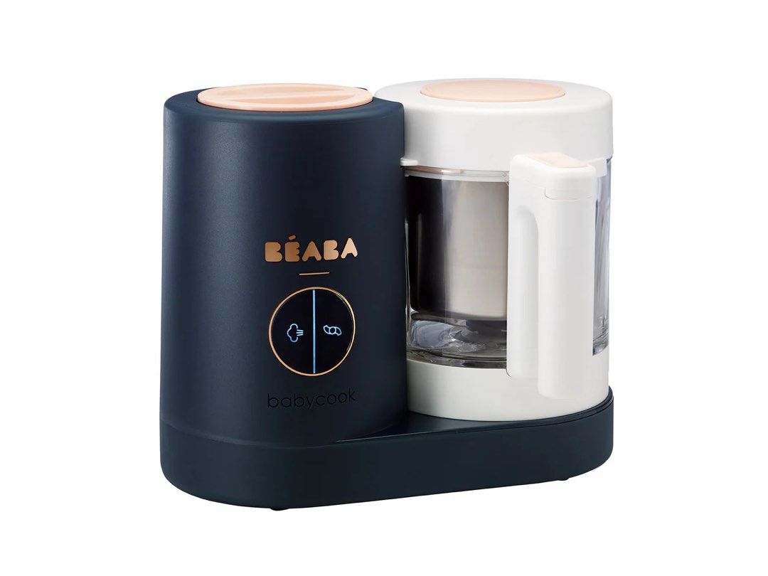 Beaba Neo in Navy Pink (Category: Weaning & Toddler Feeding) located in Dagupan City. Submitted by shoppaholic_mom_of_beabee (Listing ID 1331736435, Image 1). Description: Bought for 18k plus the pasta and rice cooker for 1700. Used for 3 months only. The Babycook® Neo makes up to 1 250 ml of food in a sleek, patented countertop appliance that steam cooks, blends and reheats/defrost all-in-one, in 15 minutes or less. Refrigerate or freeze leftove