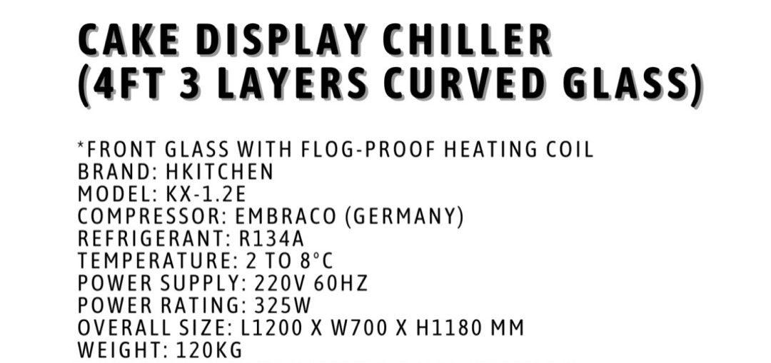 Display Chiller (3 Layers) (Category: Industrial Equipment) located in Pasig City. Submitted by phaethrikh (Listing ID 1238568761, Image 2). Description: Display Chiller 4ft 3 Layers 120 x 75 x 120 cm Original Value: Php 95,200 (Vat Inc.), Php 85,000 (Vat Ex.) Selling Price: Php 23,000 Pick-up Location: Pasig City.