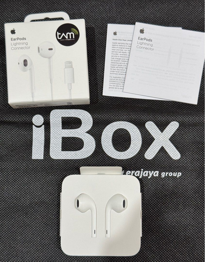 Apple Earpods Lightning Ciri Earphone Iphone Original Earpods Ciri