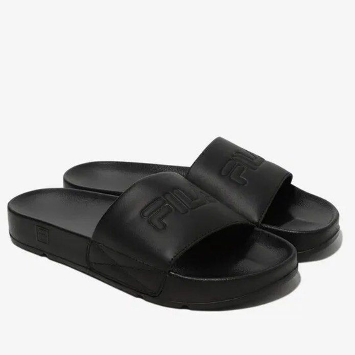 FILA Drifter Slides Black Women s Fashion Footwear Flipflops and Slides on Carousell