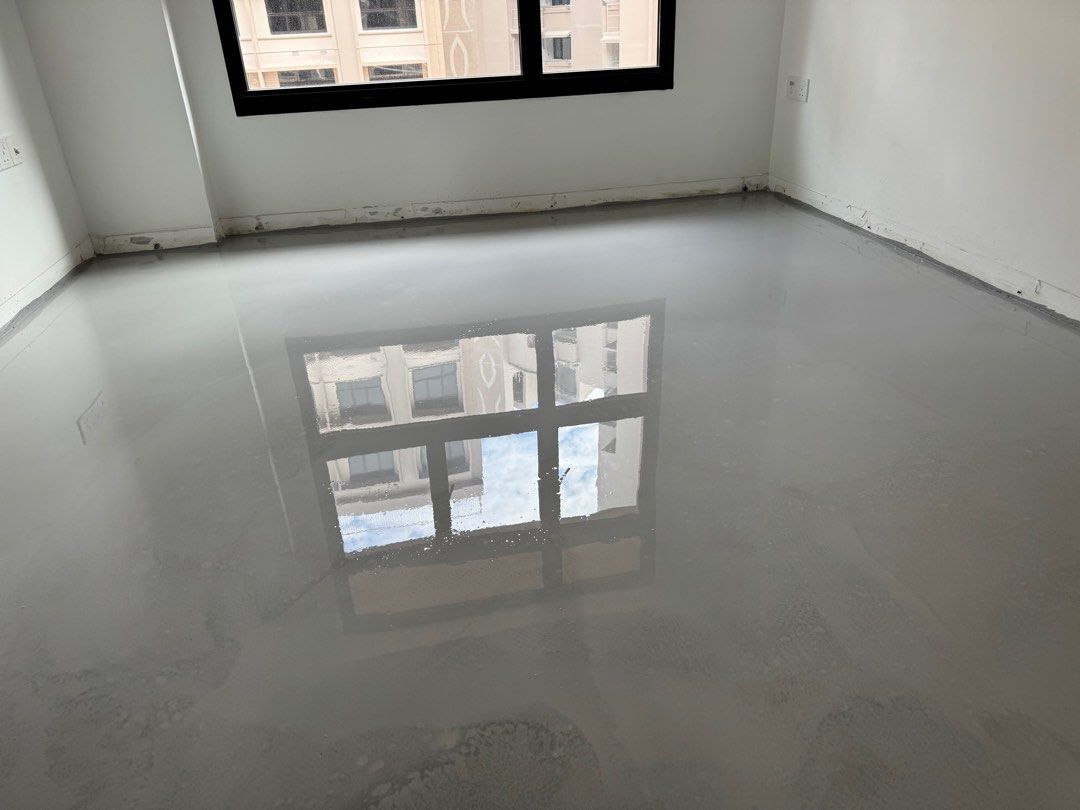 Floor Screeding BTO / Cement Screed BTO vinyl floor self leveling tiling toilet renovation 62853070336769112