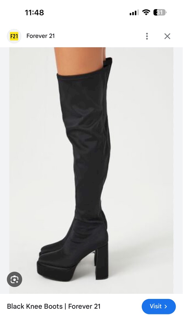 Forever 21 thigh high boots shop