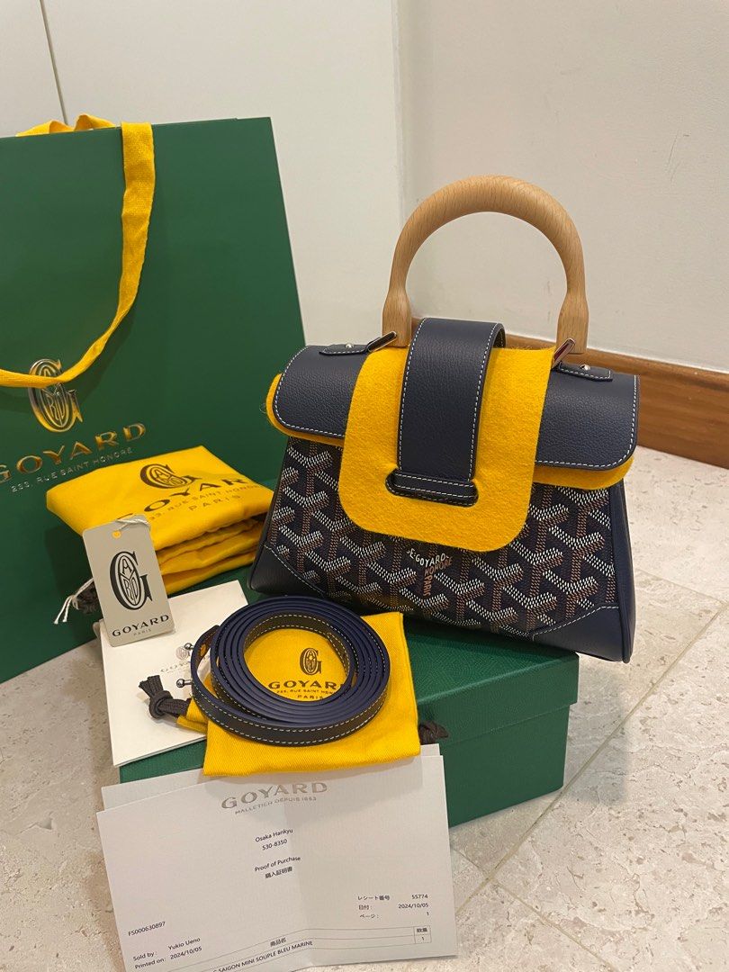 Goyard saigon mini -Navy, Luxury, Bags Wallets on Carousell