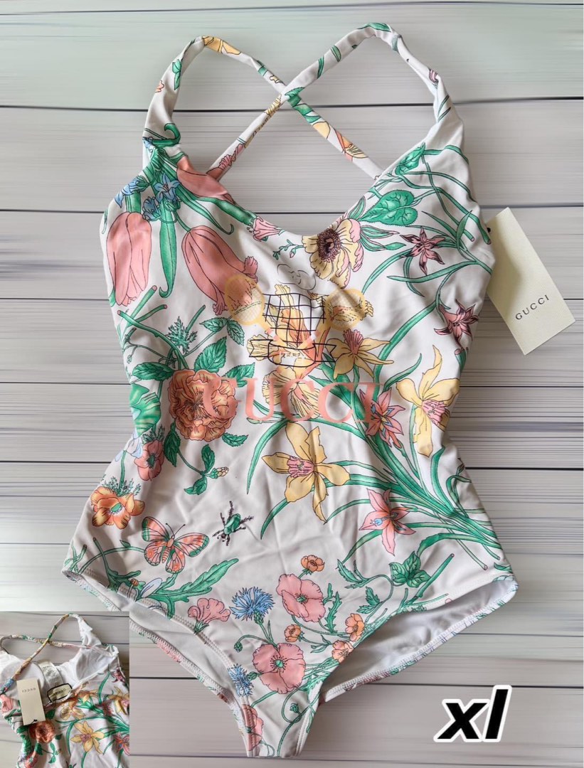 Gucci floral bathing suit shop