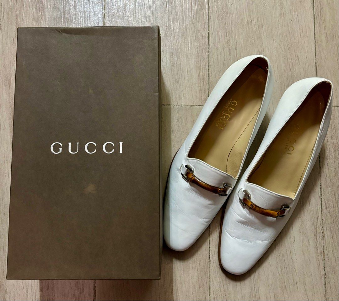 Gucci heeled loafers sale