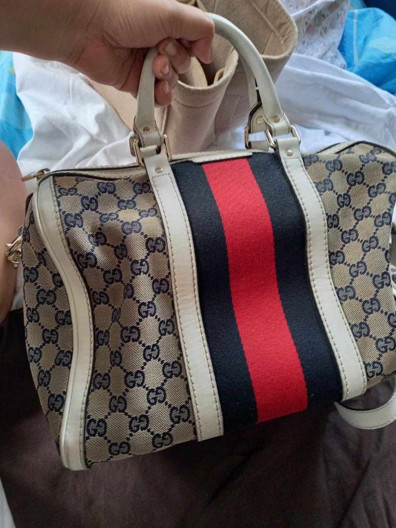 Gucci bag red white and blue online