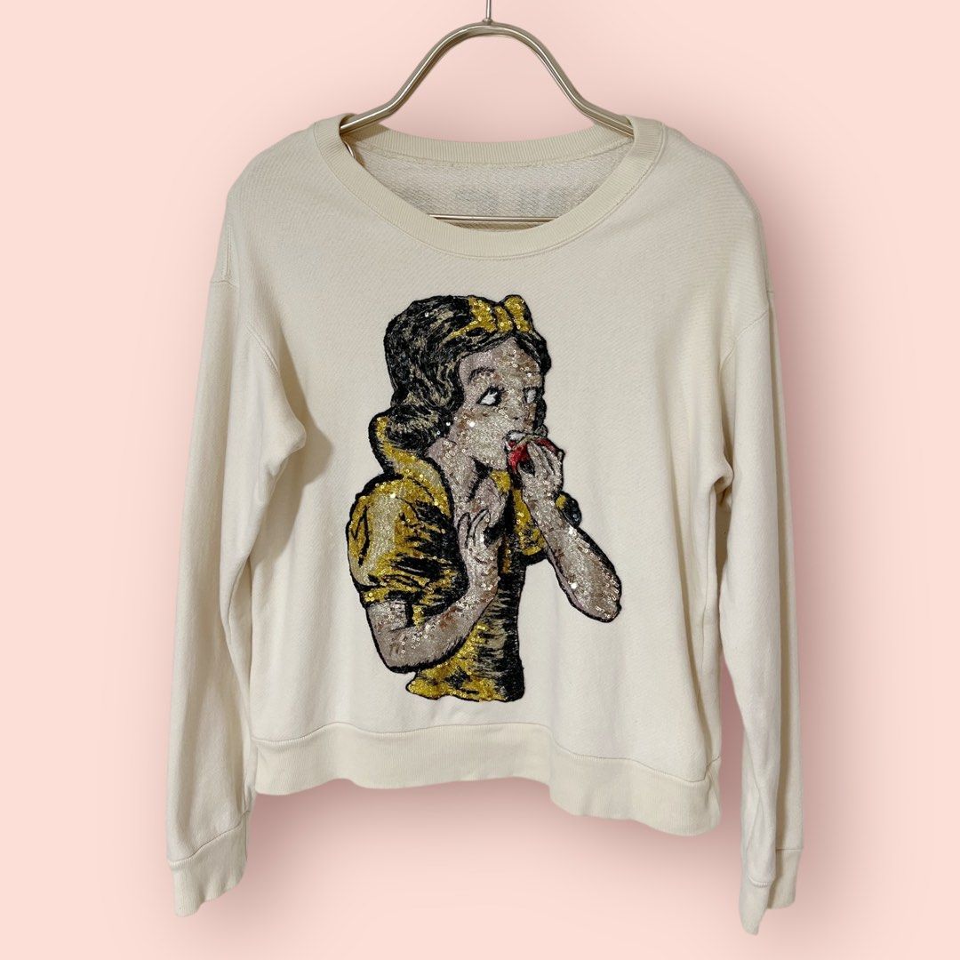 Gucci X Disney Sequin Snow White Oversized Unisex Sweater Luxury Apparel on Carousell