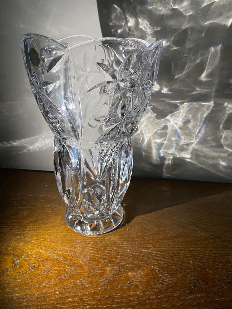 Japan Soga Contemporary Glass Collection F37076 27 cm tall Garden Terrace Crystal Vase welcome viewing before commitment or give me your number to