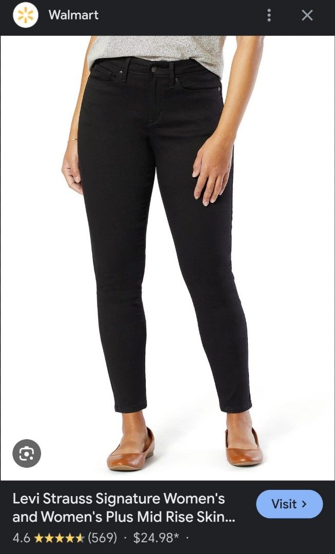 Levi's Strauss Signature Jeans (Category: Jeans) located in Quezon City. Submitted by randomz029 (Listing ID 1331687003, Image 3). Description: Levi's Strauss Signature Mid rise Skinny color black size 32 to 34 soft denim stretch no issue/no flaws 10/10 color rate excellent condition.