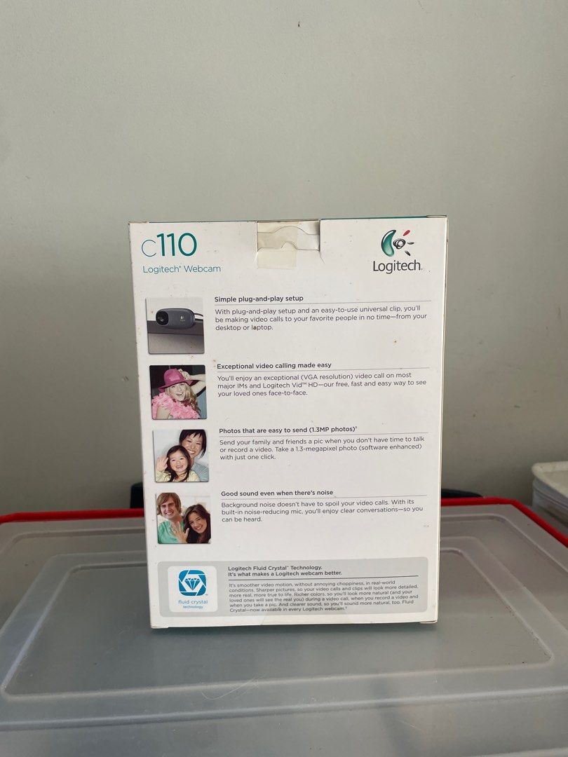 Logitech webcam (Category: Webcams) located in Singapore. Submitted by petalproject (Listing ID 1331623607, Image 2). Description: C110 logitech webcam.