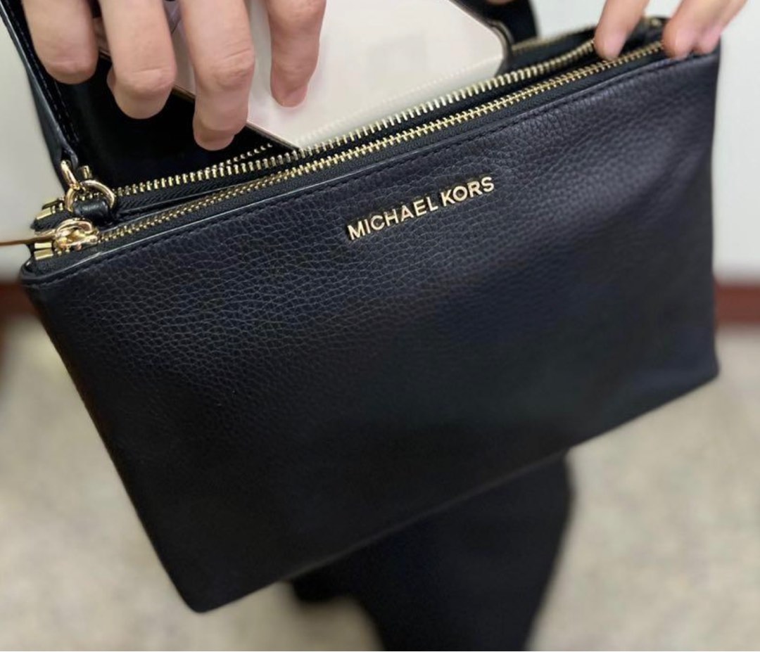 Michael kors jet set travel double gusset crossbody on sale