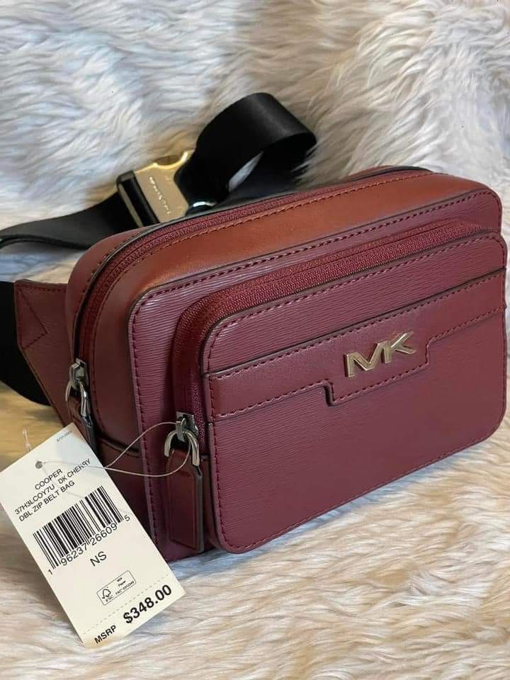 MK COOPER BELT BAG IN CHERRY RED (Category: Luxury Bags & Wallets) located in San Pedro. Submitted by anne.studio (Listing ID 1331656788, Image 1). Description: BRAND NEW AUTHENTIC ON HAND READY TO SHIP.