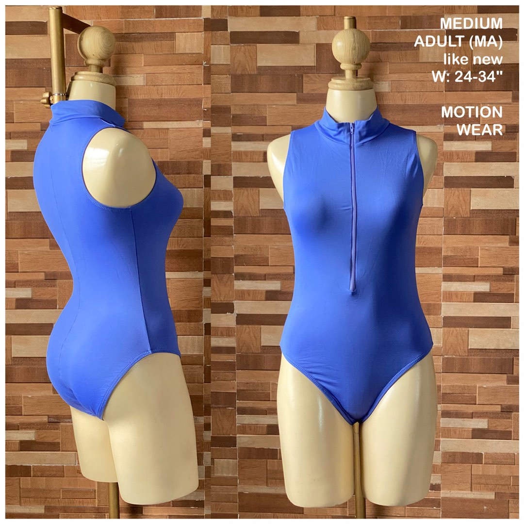 Motionwear - 2206/2776 - Zip-Front Mock-T High-Cut Leotard
