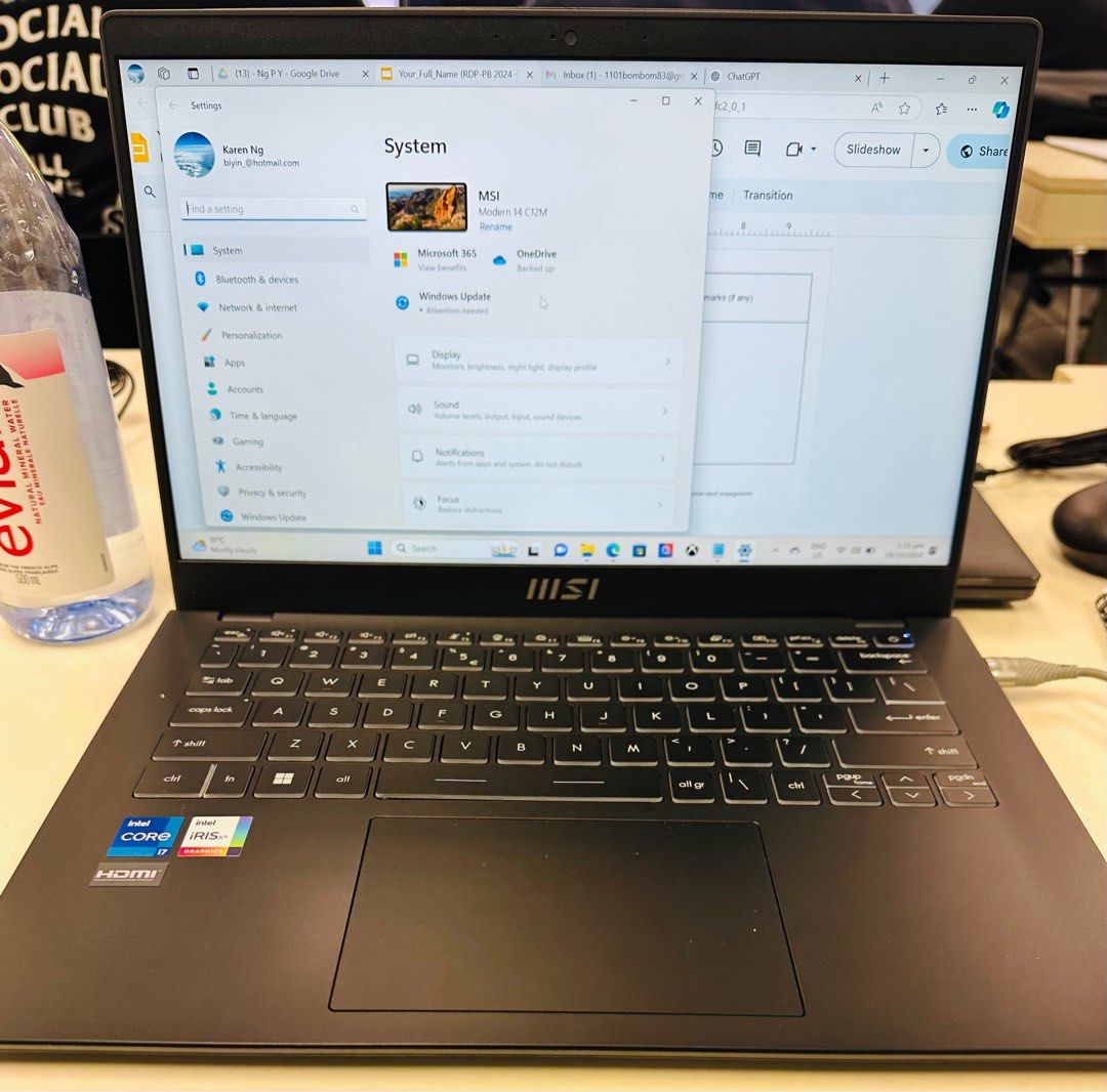 MSI Modern 14 C12M -479SG laptop420564706441963521