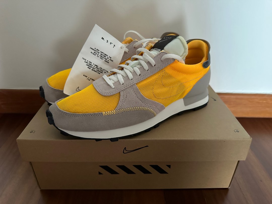 Nike Dbreak Type grey yellow, Men's Fashion, Footwear, Sneakers