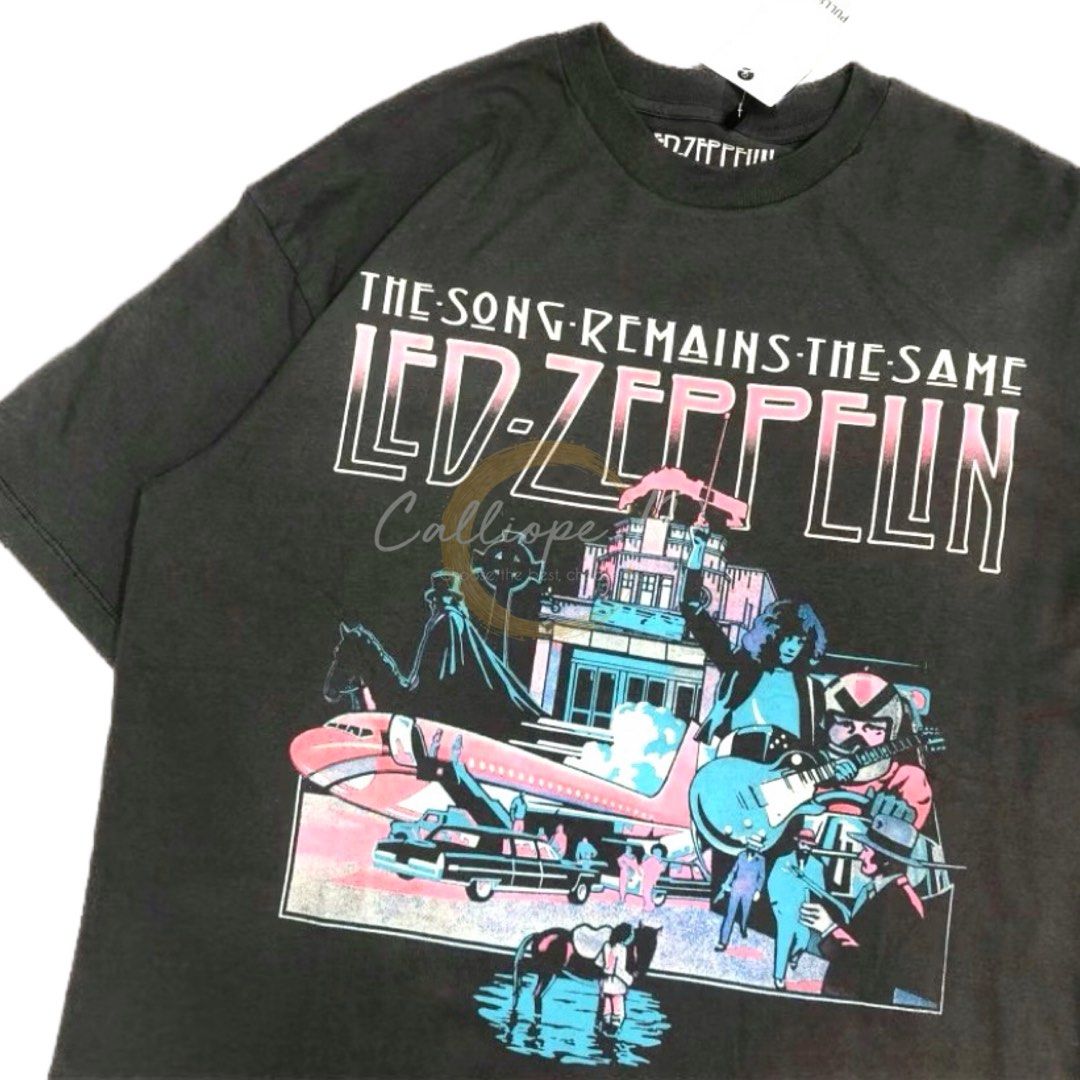 Led zeppelin t shirt pull and bear top
