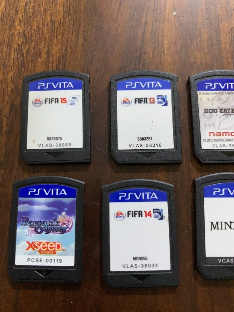 PS VITA GAMES (Category: PlayStation) located in Las Pinas. Submitted by misharag (Listing ID 1331600280, Image 2). Description: Original. English. 300 each.