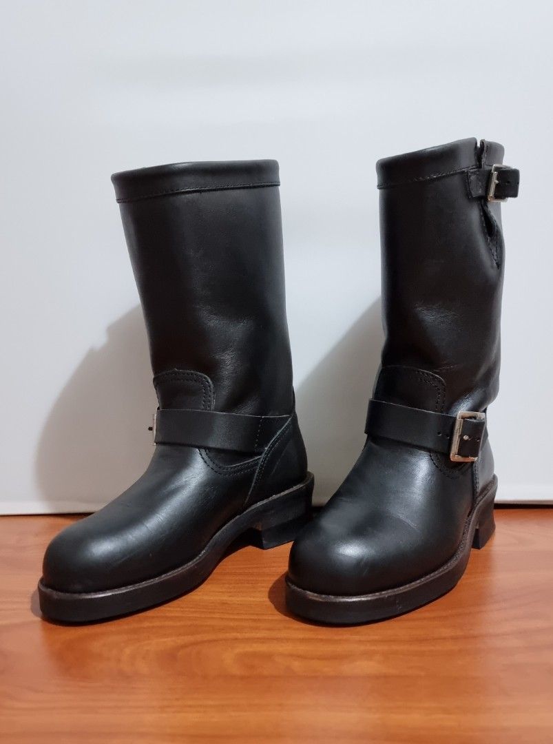 Redwood River Western Engineer Motorcycle Women s Leather Boots Women s Fashion Footwear Boots on Carousell